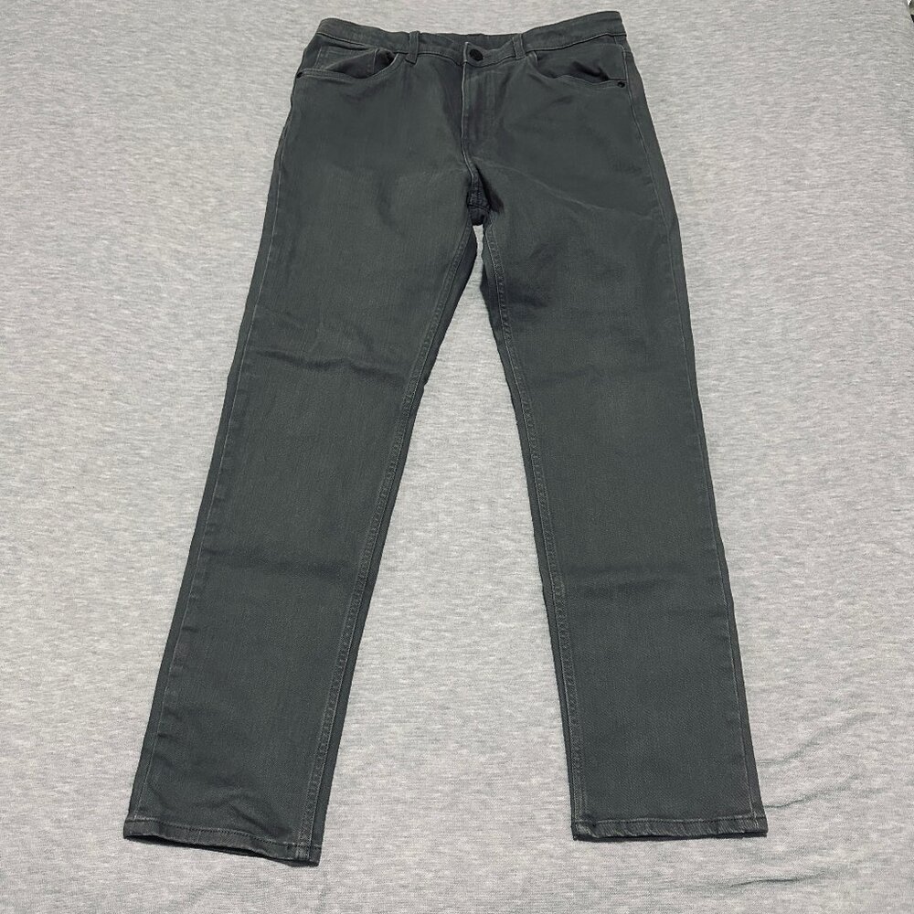 H&M Pants mens size 30X30 Gray slim fit adjustable waist straight standard